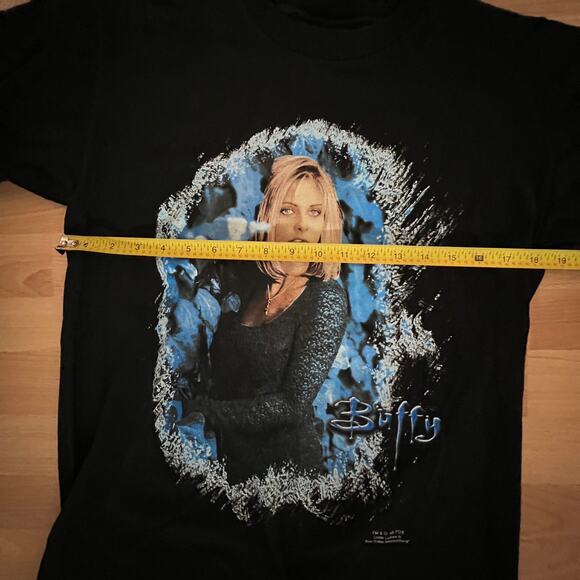 Rare 1998 Buffy the Vampire Slayer T-Shirt Buffy Blue Grape VTG Sz M - 90s NOS - Picture 7 of 8
